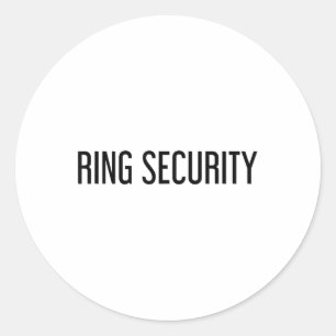 Sticker Rond Bague de sécurité Funny Mariage marié Groom Party 