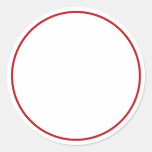 Sticker Rond Baguette épicée rouge blanc blanc blanc rond autoc