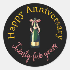 Sticker Rond Baguettes d'anniversaire joyeuses