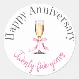 Sticker Rond Baguettes d'anniversaire joyeuses