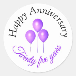 Sticker Rond Baguettes d'anniversaire joyeuses