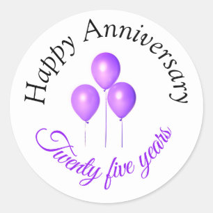 Sticker Rond Baguettes d'anniversaire joyeuses