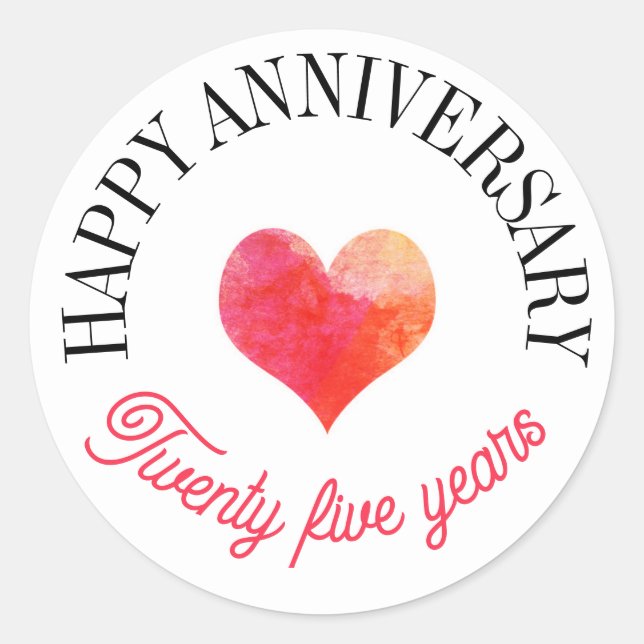 Sticker Rond Baguettes d'anniversaire joyeuses (Devant)