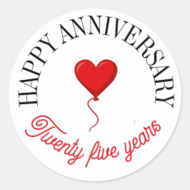 Sticker Rond Baguettes d'anniversaire joyeuses