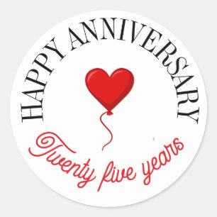 Sticker Rond Baguettes d'anniversaire joyeuses