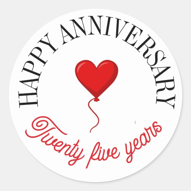 Sticker Rond Baguettes d'anniversaire joyeuses (Devant)