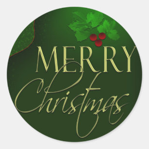 Sticker Rond Baguettes de Noël joyeuses