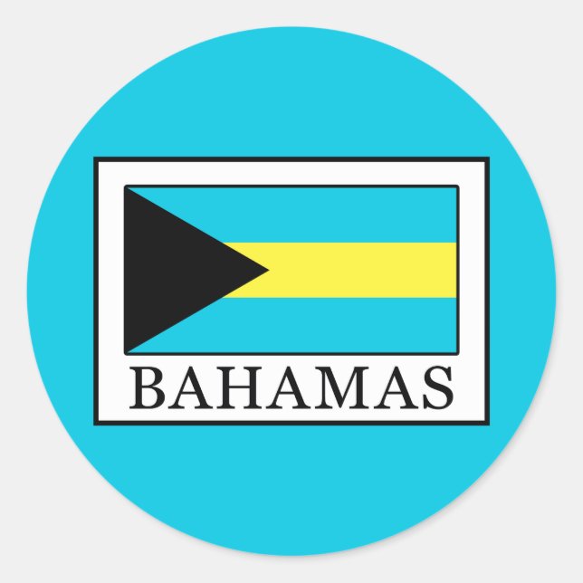 Sticker Rond Bahamas (Devant)