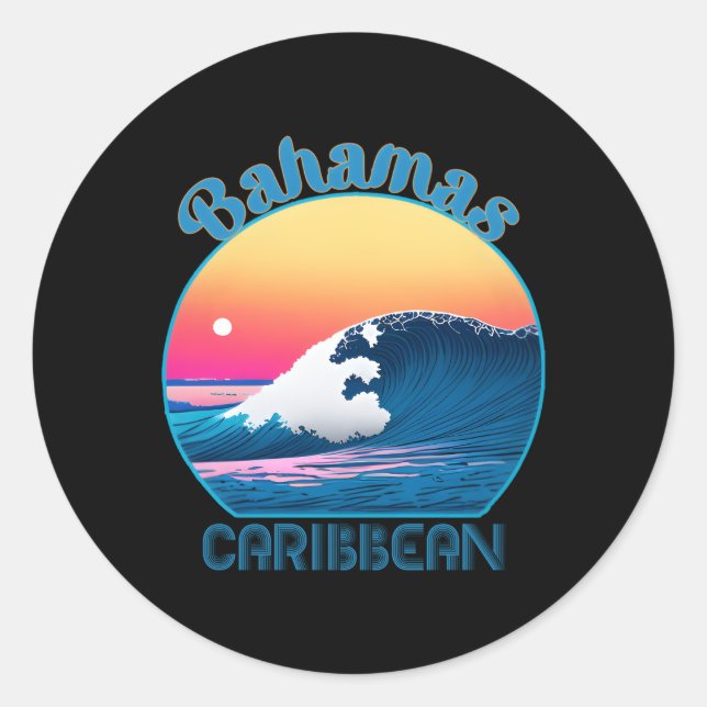 Sticker Rond Bahamas (Devant)