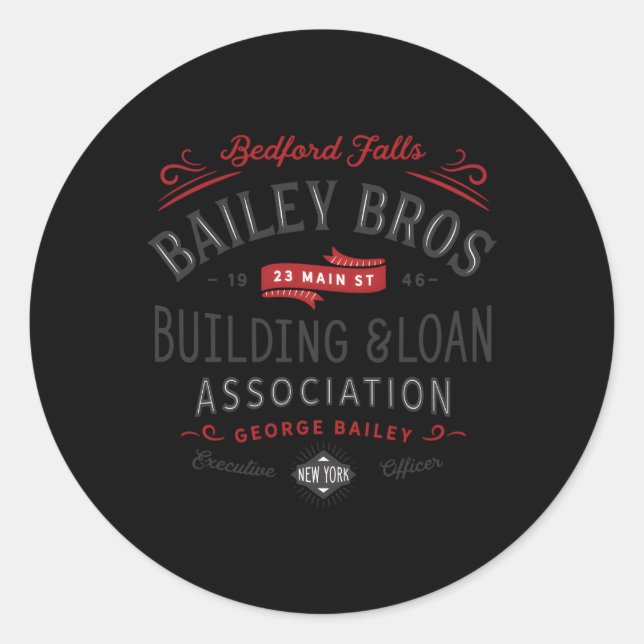 Sticker Rond Bailey Brothers Immeubles Prêt (Devant)