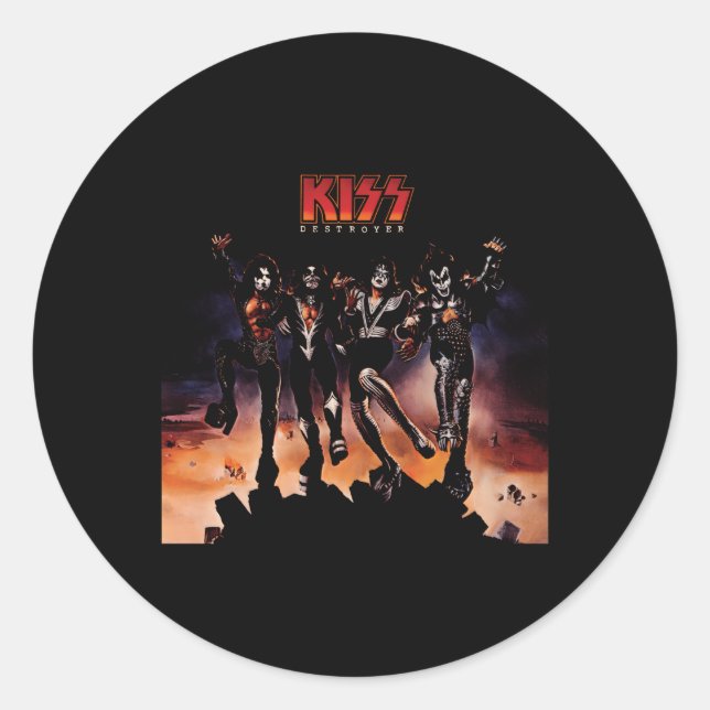 Sticker Rond Baiser 1976 Détroyer (Devant)