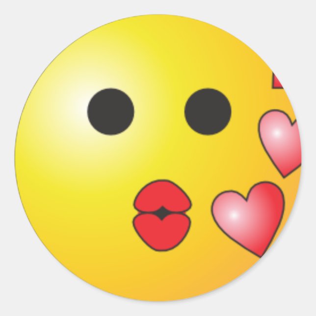 Sticker Rond Baisers (Devant)