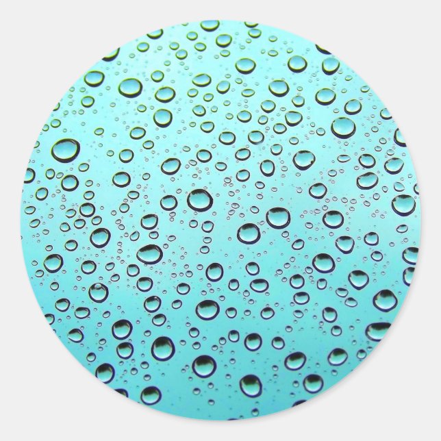 Sticker Rond Baisses de l'eau sur la fenêtre (Devant)