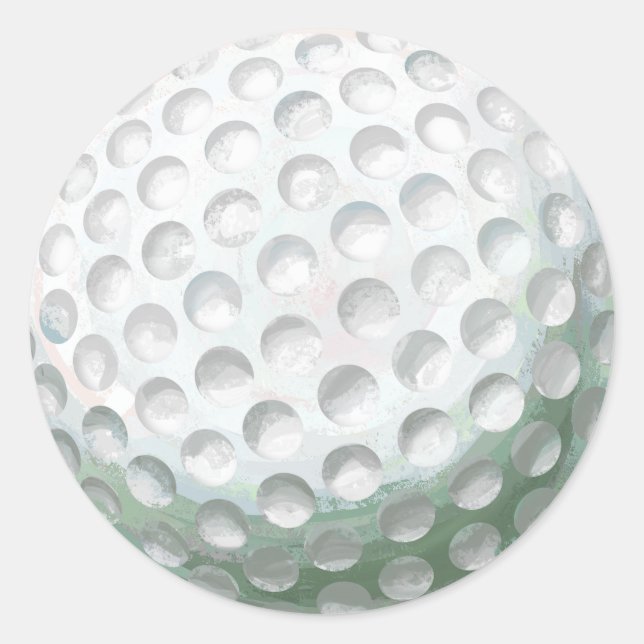 Sticker Rond Bal de golf (Devant)