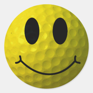 Sticker Rond Bal de golf Face