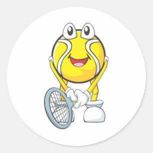 Sticker Rond Bal De Tennis