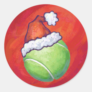 Sticker Rond Bal de tennis Noël