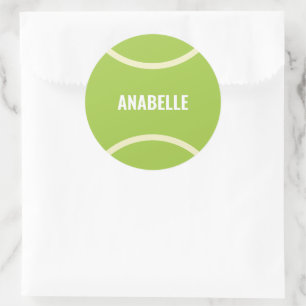Sticker Rond Bal de tennis vert moderne