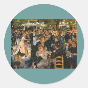 Sticker Rond Bal du Galette de Renoir (1876)