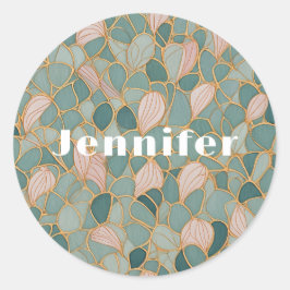 Sticker Rond Balances mystiques : Imaginaire pastel