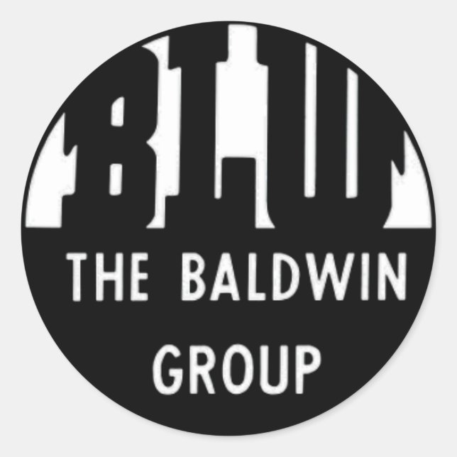 Sticker Rond Baldwin Locomotive Works (Devant)