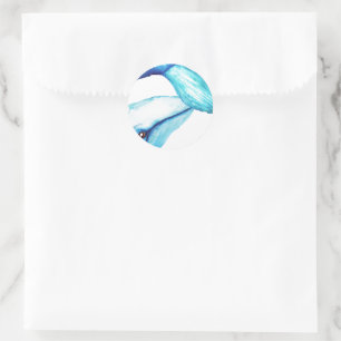 Sticker Rond Baleine Écrasée