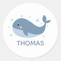 Baleine joyeuse mignonne personnalisée