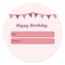 Balise cadeau d'anniversaire joyeux