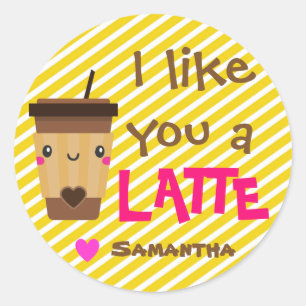 Sticker Rond Balise cadeau de la salle de classe Valentine Latt