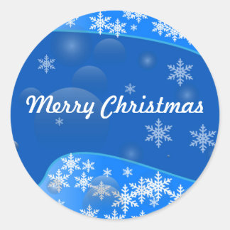 Sticker Rond Balise cadeau de Noël Joyeux modifiable