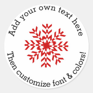 Sticker Rond Balise cadeau personnalisé, pâtisserie ou canning 