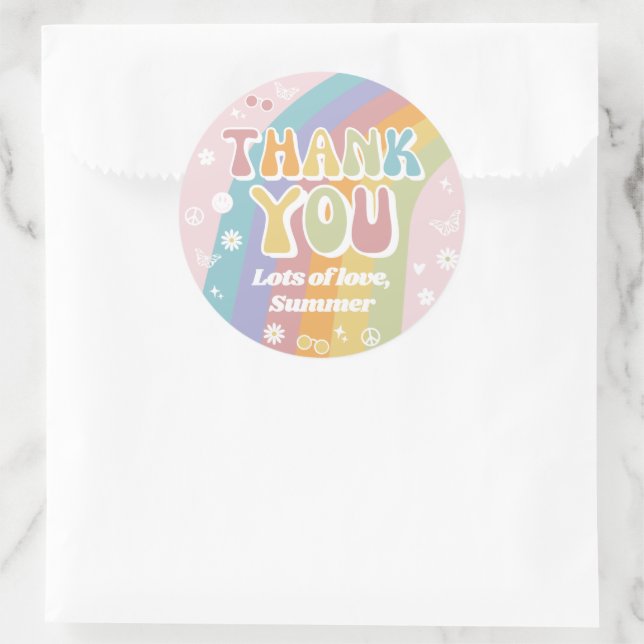 Sticker Rond Balise de préférence pour l'anniversaire super | A (Sac)