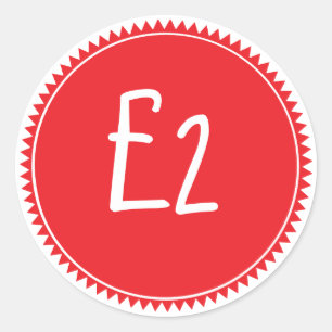 Sticker Rond Balise de prix de vente rouge personnalisée Sticke