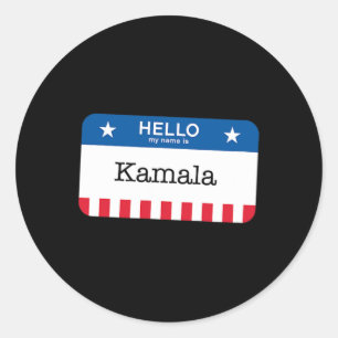 Sticker Rond Balise Harris 2024 Dernier Minute Costume kamala N