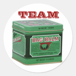 Sticker Rond Balle à sac de l'équipe