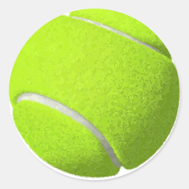 Sticker Rond Balle classique de tennis (Devant)