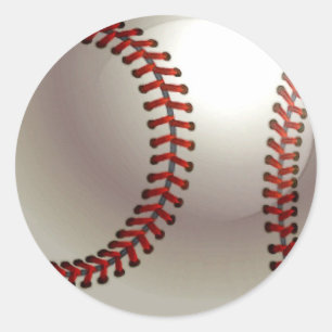 Sticker Rond Balle de baseball