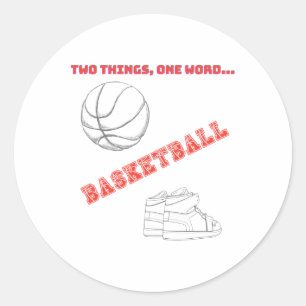 Sticker Rond Balle De Basket Et Ss Scute Sss