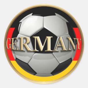 Sticker Rond Balle de football en Allemagne