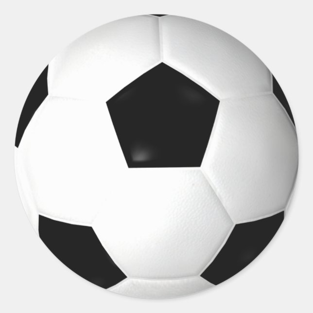 Sticker Rond Balle de football ( football ) (Devant)