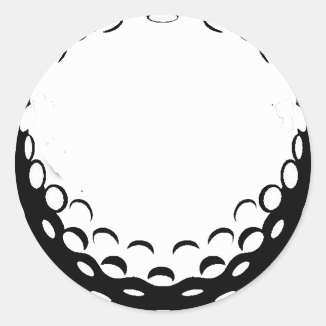STICKER ROND BALLE DE GOLF (Devant)