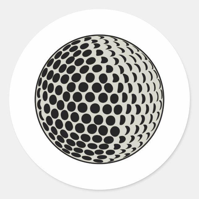 Sticker Rond balle de golf (Devant)