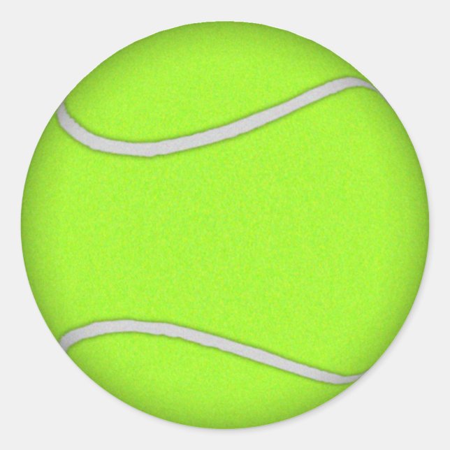Sticker Rond Balle de tennis: (Devant)