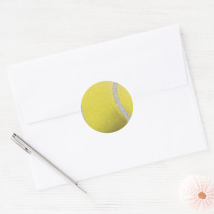 Sticker Rond Balle de Tennis Jaune moderne