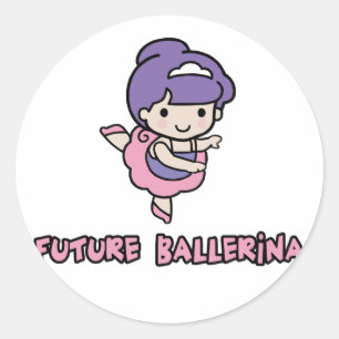 Sticker Rond Ballerina