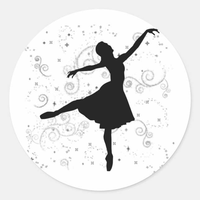 Sticker Rond Ballerina (Devant)