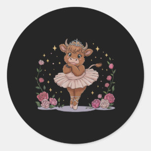 Sticker Rond Ballerina Danse Ballerina Da de la mère