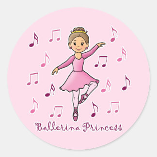 Sticker Rond Ballerina Princess