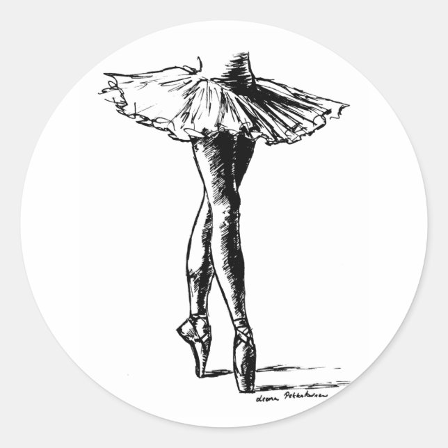 Sticker Rond Ballet (Devant)