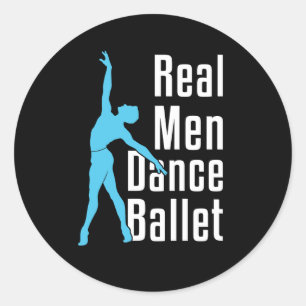 Sticker Rond Ballet de danse des vrais hommes